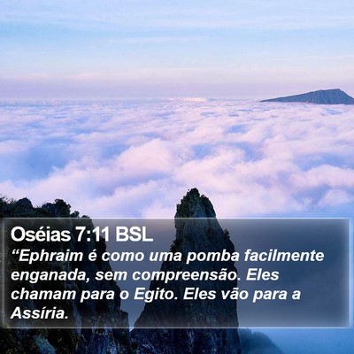 Oséias 7:11 BSL Bible Verse Image