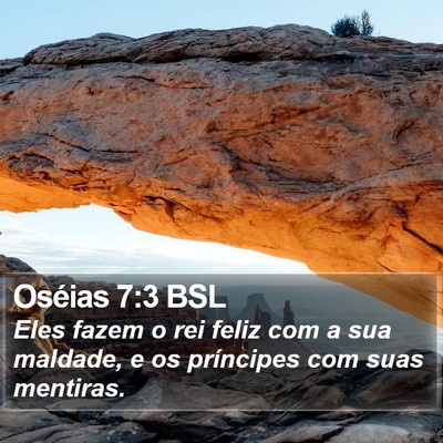 Oséias 7:3 BSL Bible Verse Image
