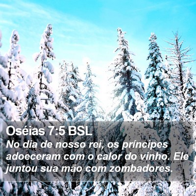 Oséias 7:5 BSL Bible Verse Image