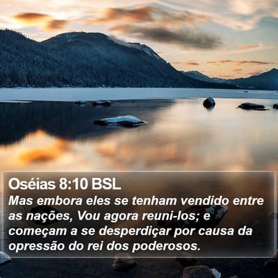 Oséias 8:10 BSL Bible Verse Image