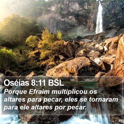Oséias 8:11 BSL Bible Verse Image