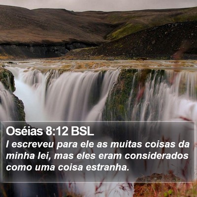 Oséias 8:12 BSL Bible Verse Image