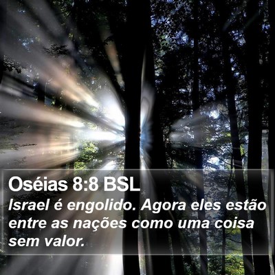 Oséias 8:8 BSL Bible Verse Image