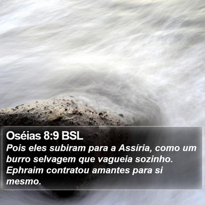 Oséias 8:9 BSL Bible Verse Image