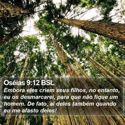 Oséias 9:12 BSL Bible Verse Image