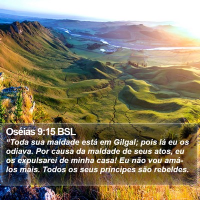 Oséias 9:15 BSL Bible Verse Image