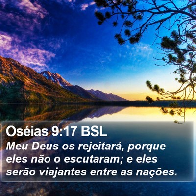 Oséias 9:17 BSL Bible Verse Image