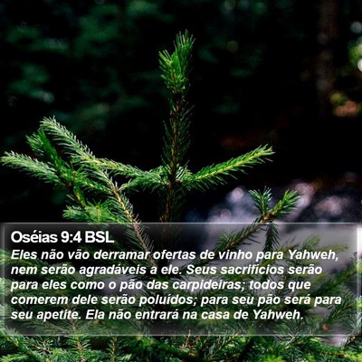 Oséias 9:4 BSL Bible Verse Image
