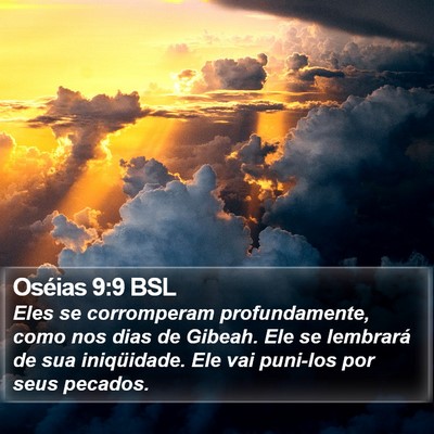 Oséias 9:9 BSL Bible Verse Image