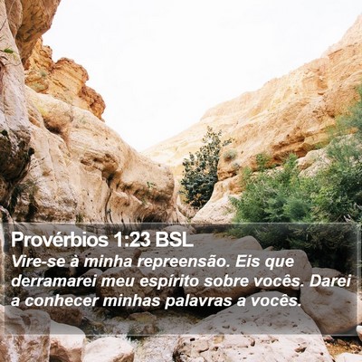 Provérbios 1:23 BSL Bible Verse Image