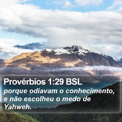 Provérbios 1:29 BSL Bible Verse Image