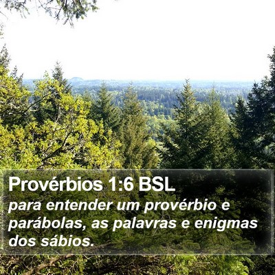 Provérbios 1:6 BSL Bible Verse Image