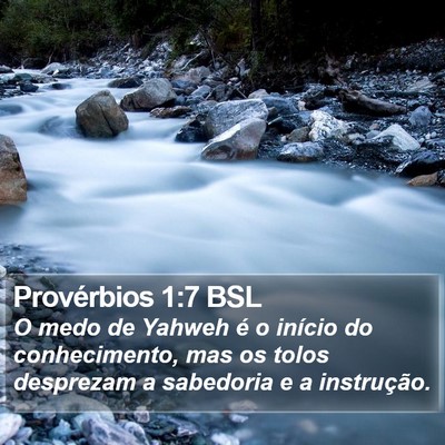 Provérbios 1:7 BSL Bible Verse Image