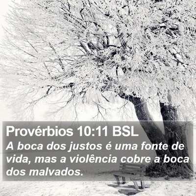 Provérbios 10:11 BSL Bible Verse Image