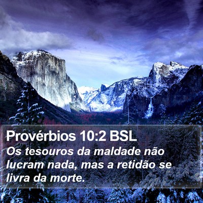 Provérbios 10:2 BSL Bible Verse Image
