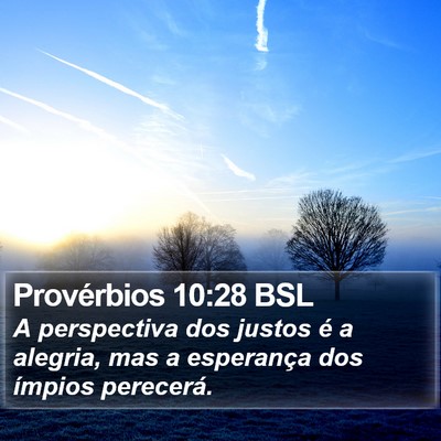 Provérbios 10:28 BSL Bible Verse Image