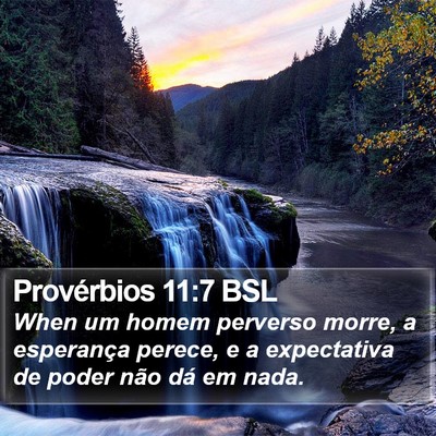 Provérbios 11:7 BSL Bible Verse Image