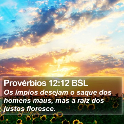 Provérbios 12:12 BSL Bible Verse Image
