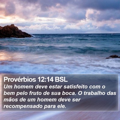 Provérbios 12:14 BSL Bible Verse Image