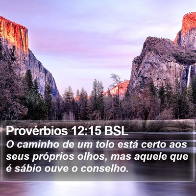 Provérbios 12:15 BSL Bible Verse Image