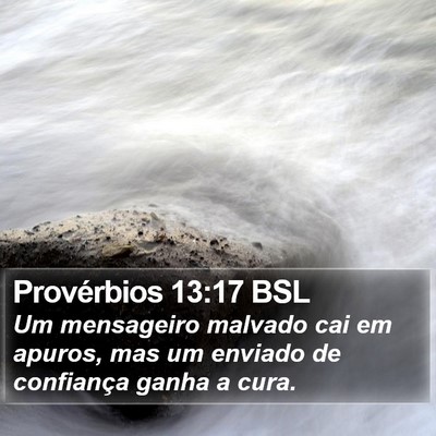 Provérbios 13:17 BSL Bible Verse Image