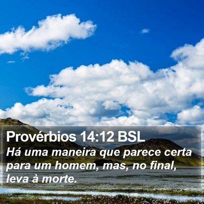 Provérbios 14:12 BSL Bible Verse Image