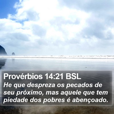 Provérbios 14:21 BSL Bible Verse Image