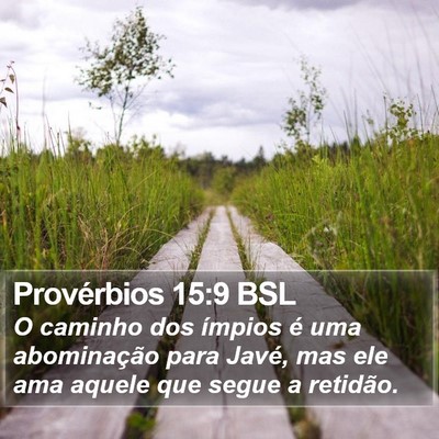 Provérbios 15:9 BSL Bible Verse Image