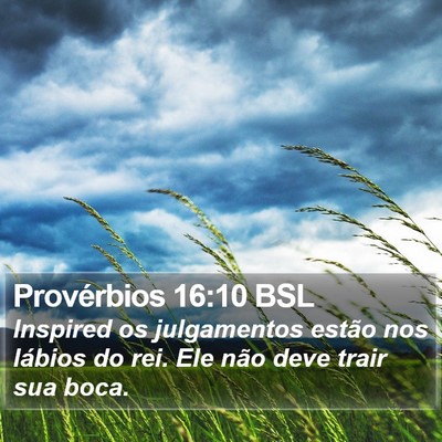 Provérbios 16:10 BSL Bible Verse Image