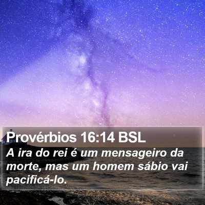 Provérbios 16:14 BSL Bible Verse Image