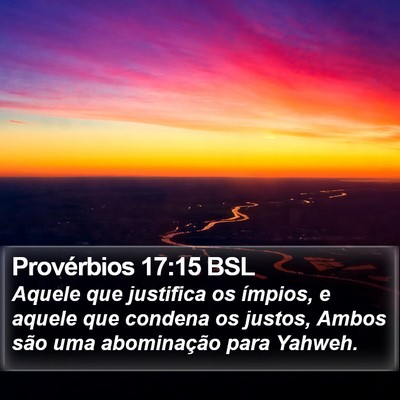 Provérbios 17:15 BSL Bible Verse Image