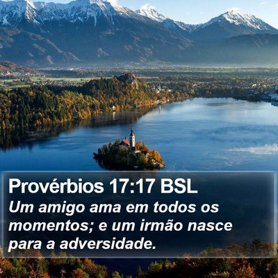 Provérbios 17:17 BSL Bible Verse Image