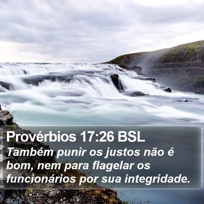 Provérbios 17:26 BSL Bible Verse Image