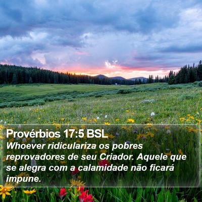 Provérbios 17:5 BSL Bible Verse Image