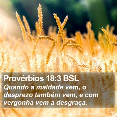 Provérbios 18:3 BSL Bible Verse Image