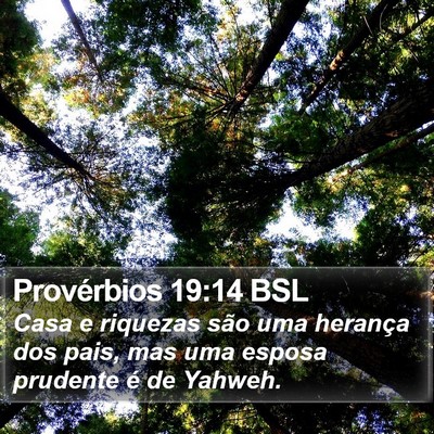 Provérbios 19:14 BSL Bible Verse Image