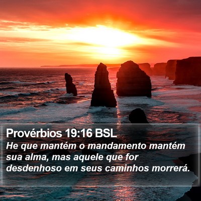 Provérbios 19:16 BSL Bible Verse Image