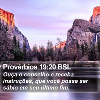 Provérbios 19:20 BSL Bible Verse Image