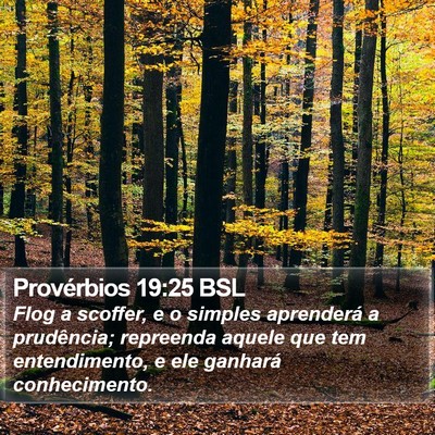 Provérbios 19:25 BSL Bible Verse Image