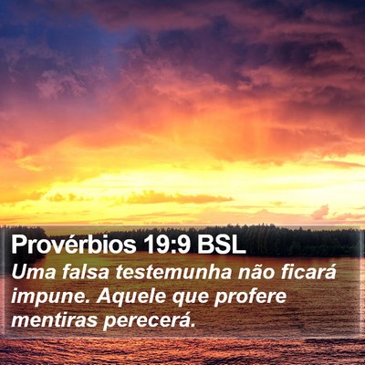 Provérbios 19:9 BSL Bible Verse Image