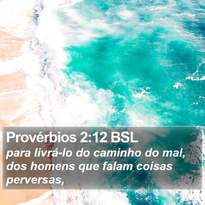 Provérbios 2:12 BSL Bible Verse Image