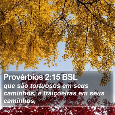 Provérbios 2:15 BSL Bible Verse Image