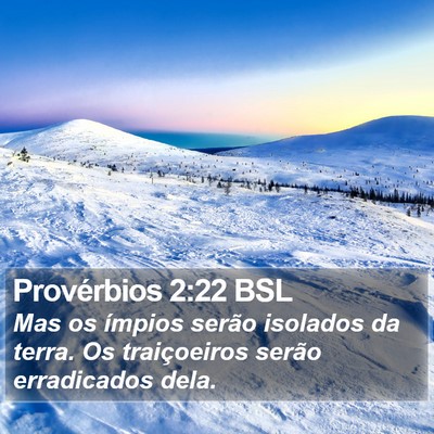 Provérbios 2:22 BSL Bible Verse Image