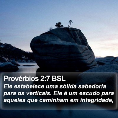 Provérbios 2:7 BSL Bible Verse Image