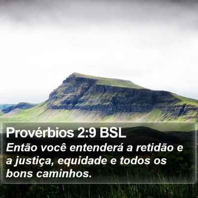 Provérbios 2:9 BSL Bible Verse Image