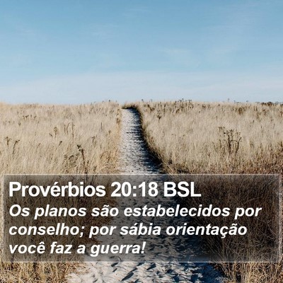 Provérbios 20:18 BSL Bible Verse Image