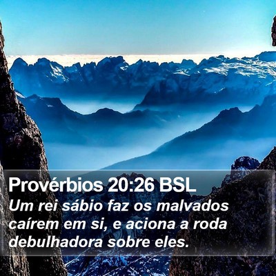 Provérbios 20:26 BSL Bible Verse Image