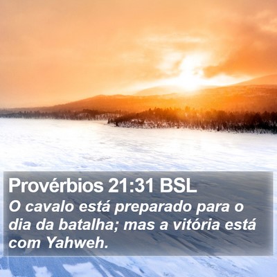 Provérbios 21:31 BSL Bible Verse Image