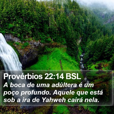 Provérbios 22:14 BSL Bible Verse Image