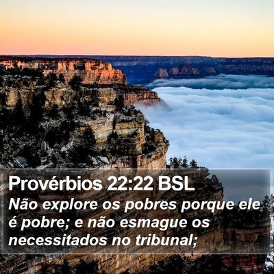 Provérbios 22:22 BSL Bible Verse Image